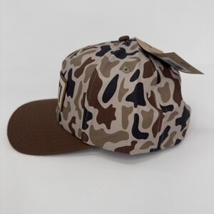 Yeti Hat Cap Snap Back Brown Camo Patch Logo Outdoor Hunting Casual Mens New